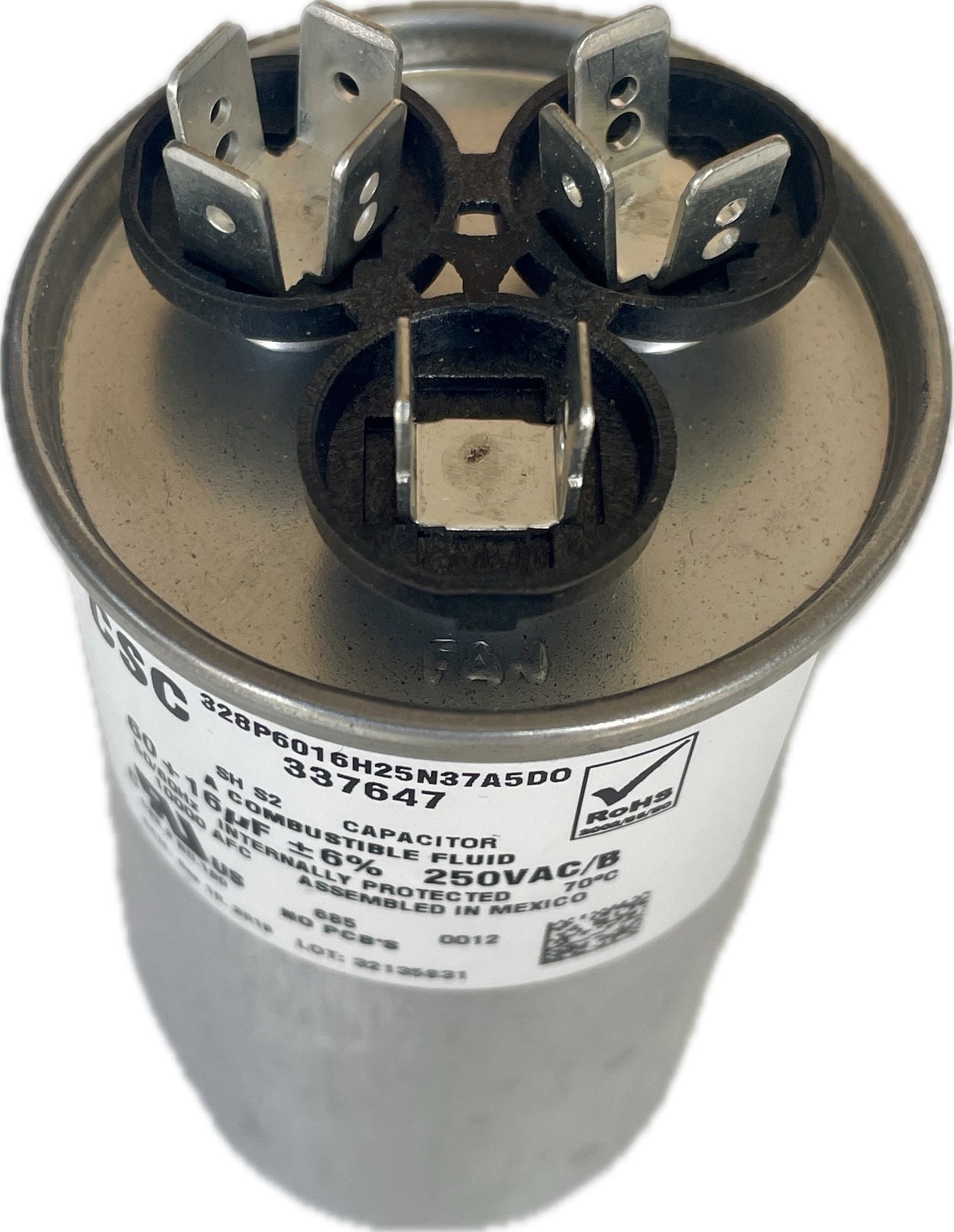 60 + 16 MFD 370 VAC