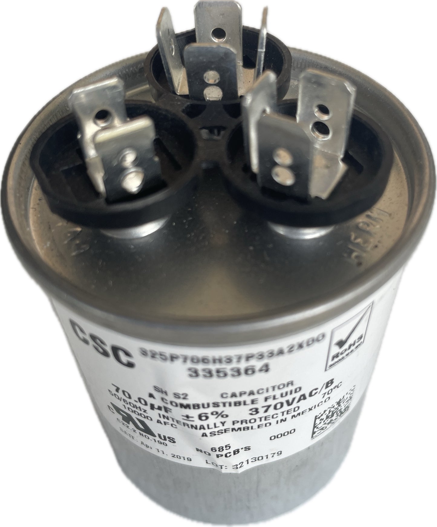 70 MFD 370 VAC