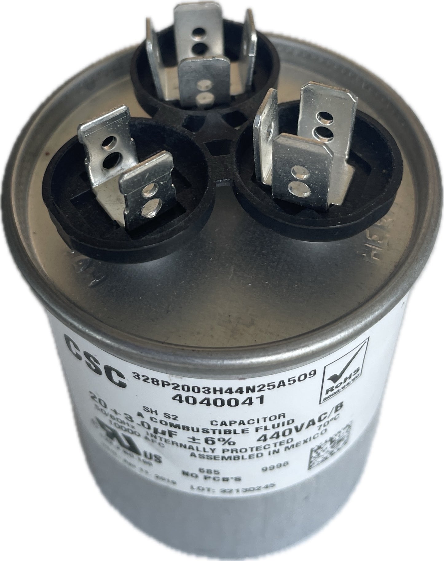 20 + 3 MFD 440 VAC