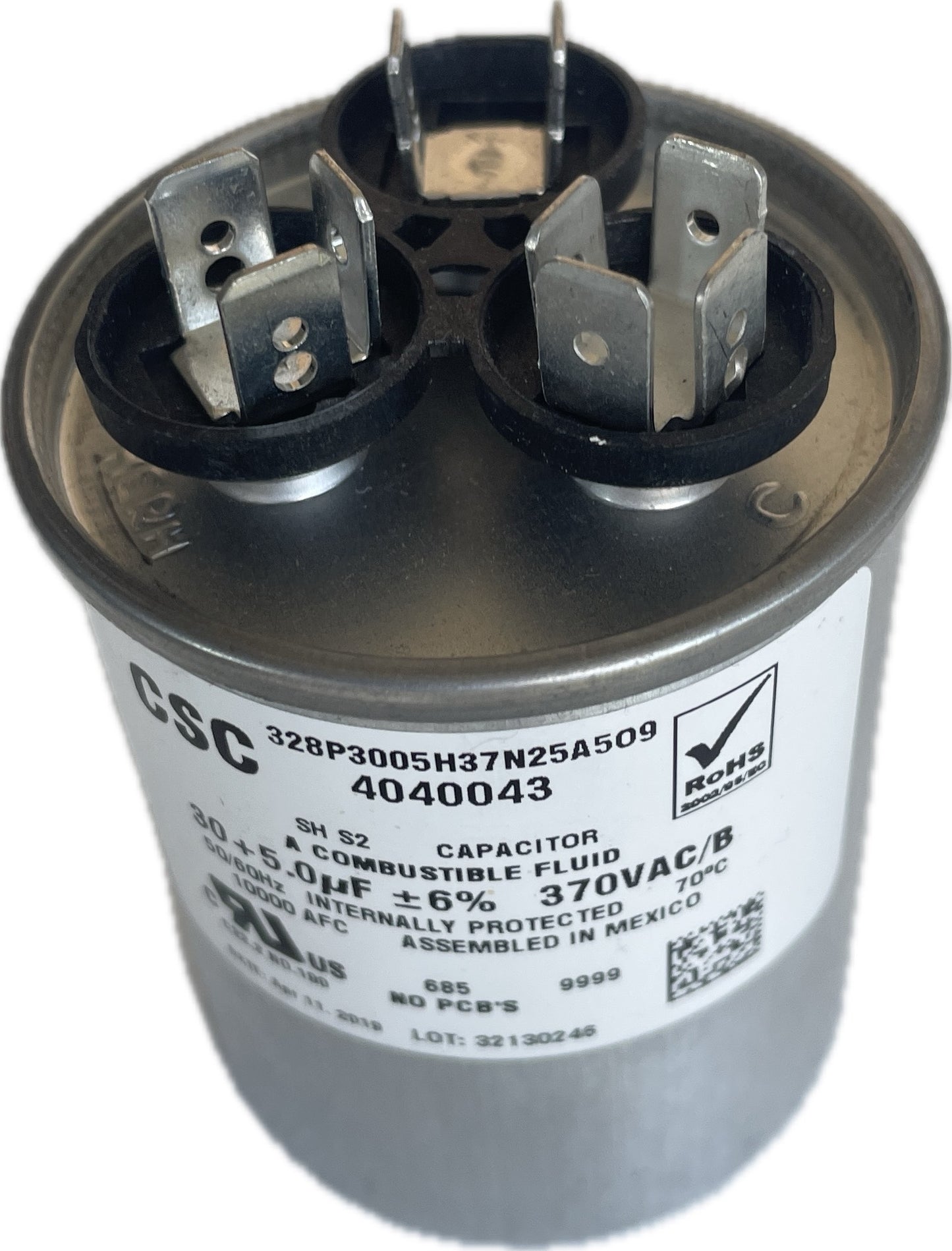 30 + 5 MFD 370 VAC