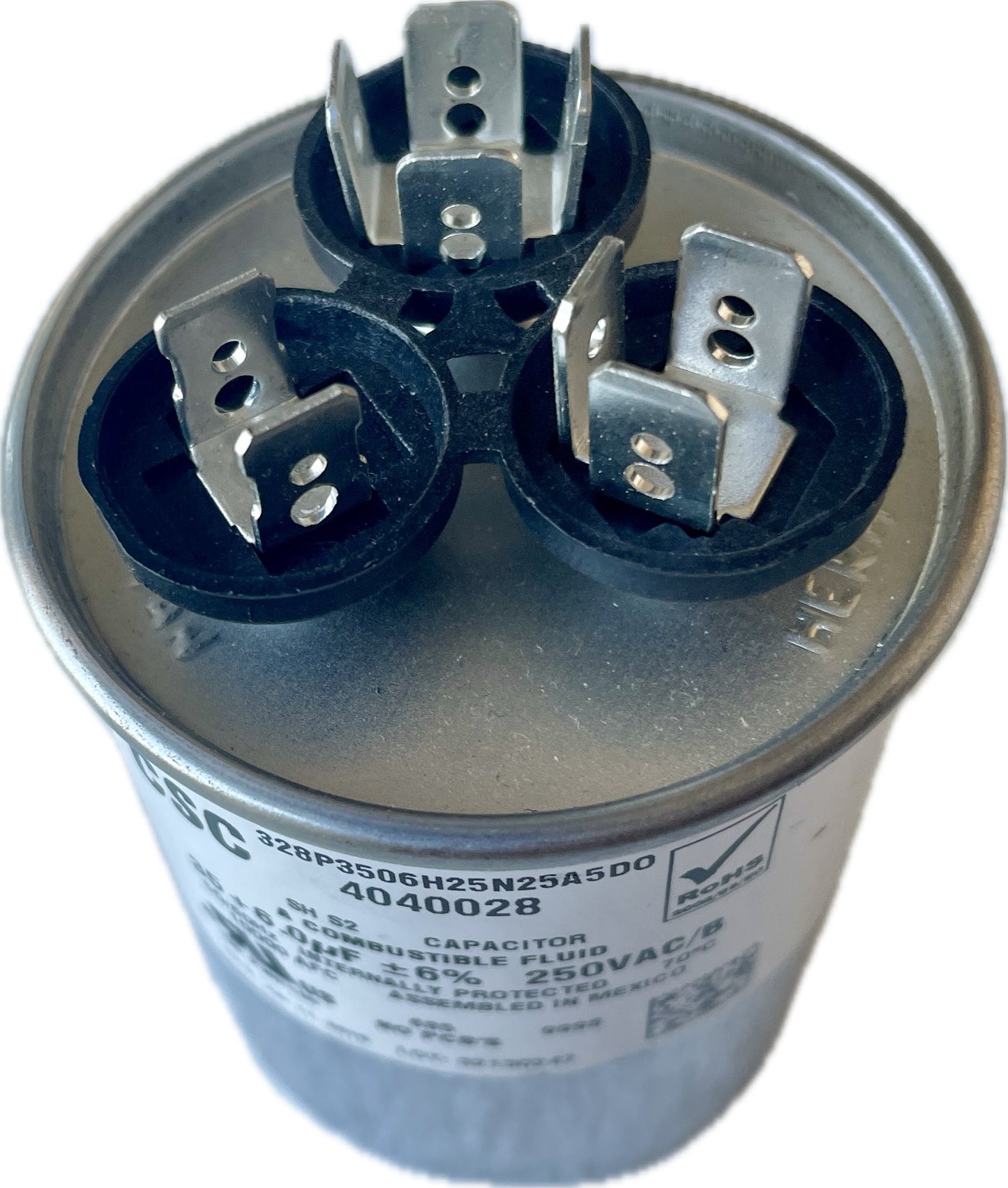 35 + 6 MFD 250 VAC Dual Run Capacitor