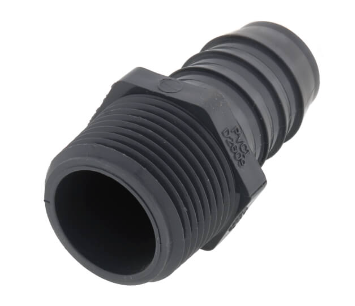 1" PVC Barbed Insert Male (Insert x MIPT)