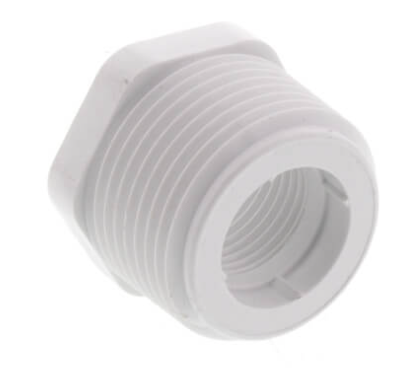 1" X 1/2" PVC Sch. 40 Flush Style Reducer Bushing (MPT x FPT)