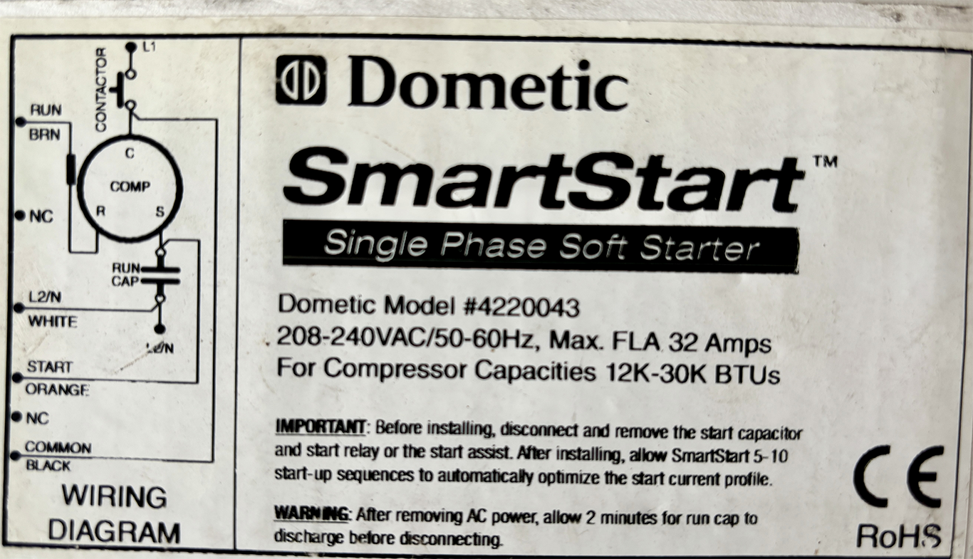 Dometic 230V Smart Start Series 1 NOS