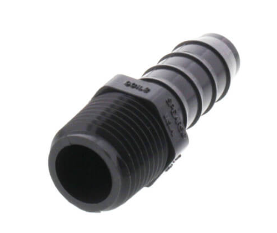1/2" PVC Barbed Insert Male (Insert x MIPT)