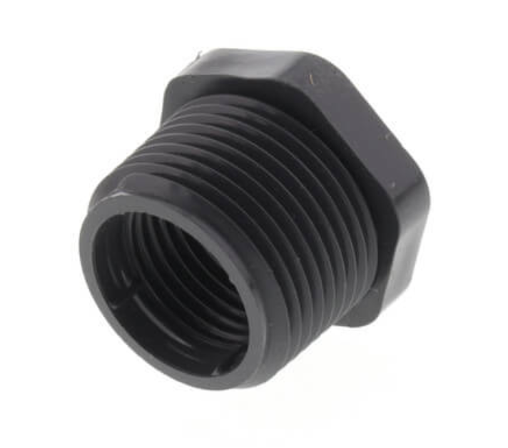 3/4" X 1/2" PVC Sch. 80 Flush Style Reducer Bushing (MPT x FPT)