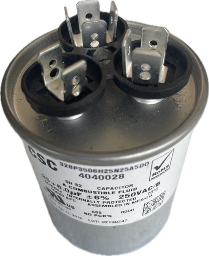 35 + 6 MFD 250 VAC