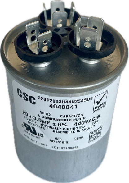 20 + 3 MFD 440 VAC