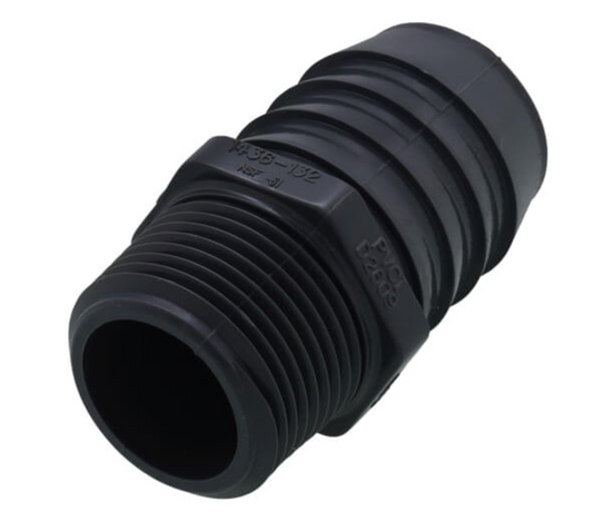 1" Male x 1-1/4" Barbed PVC reducer (MPT x Insert)