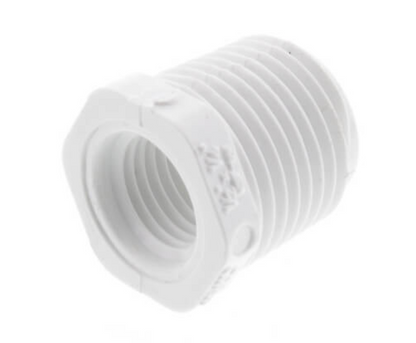 1/2" X 1/4" PVC Sch. 40 Flush Style Reducer Bushing (MPT x FPT)
