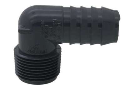 1" Male x 1" Insert PVC 90° Elbow (MIPT x Insert)