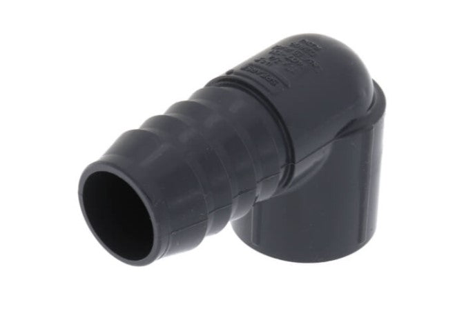 3/4" Female x 1" Insert 90° PVC Elbow (FIPT x Insert)