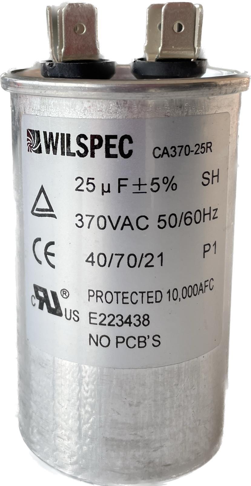 25 MFD / 370V run capacitor round