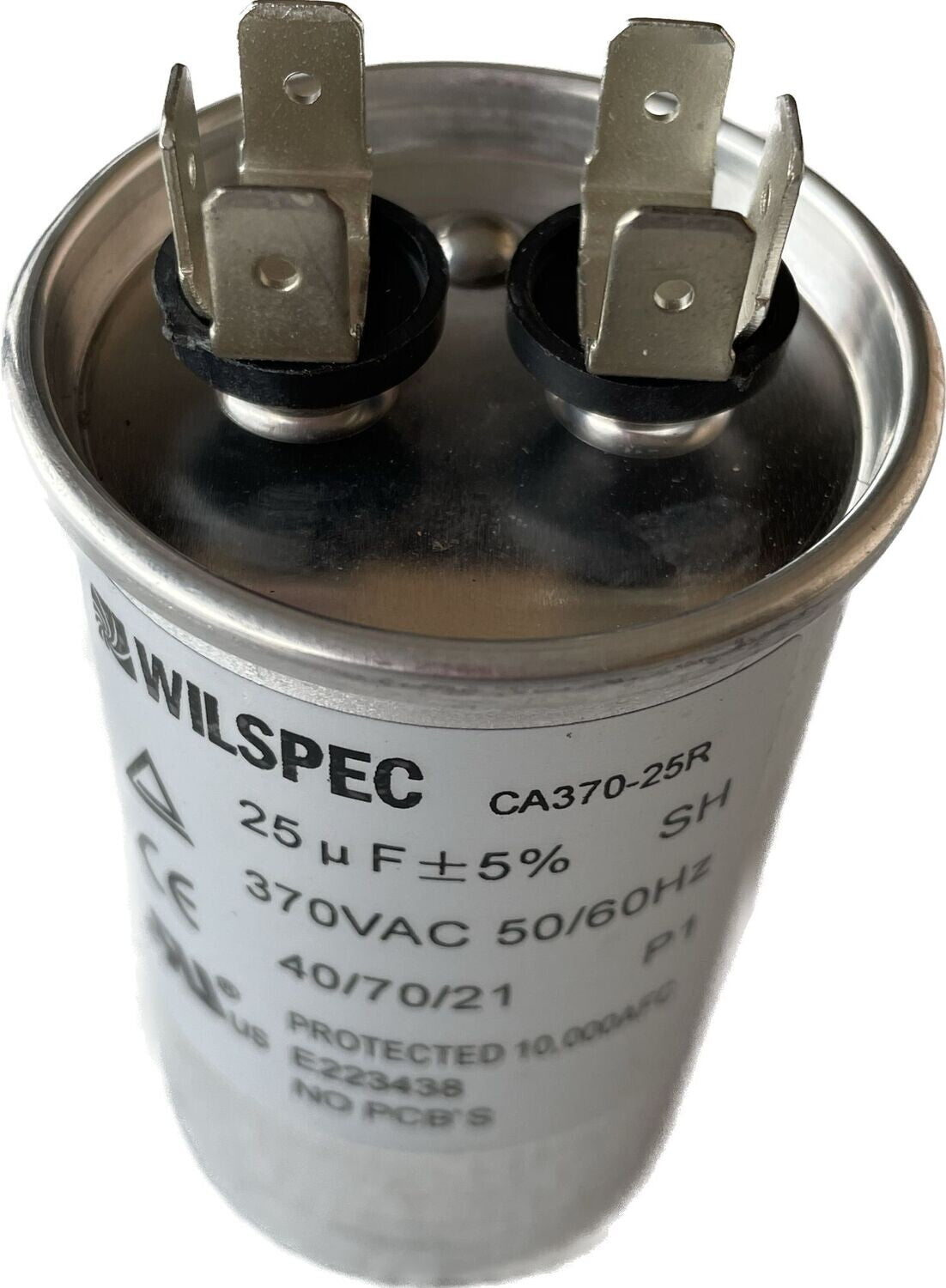 25 MFD / 370V run capacitor round