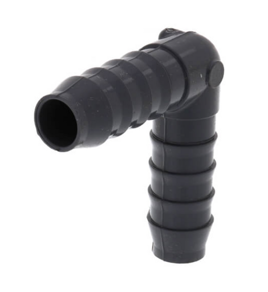 1/2" 90° PVC Insert Elbow (Insert x Insert)