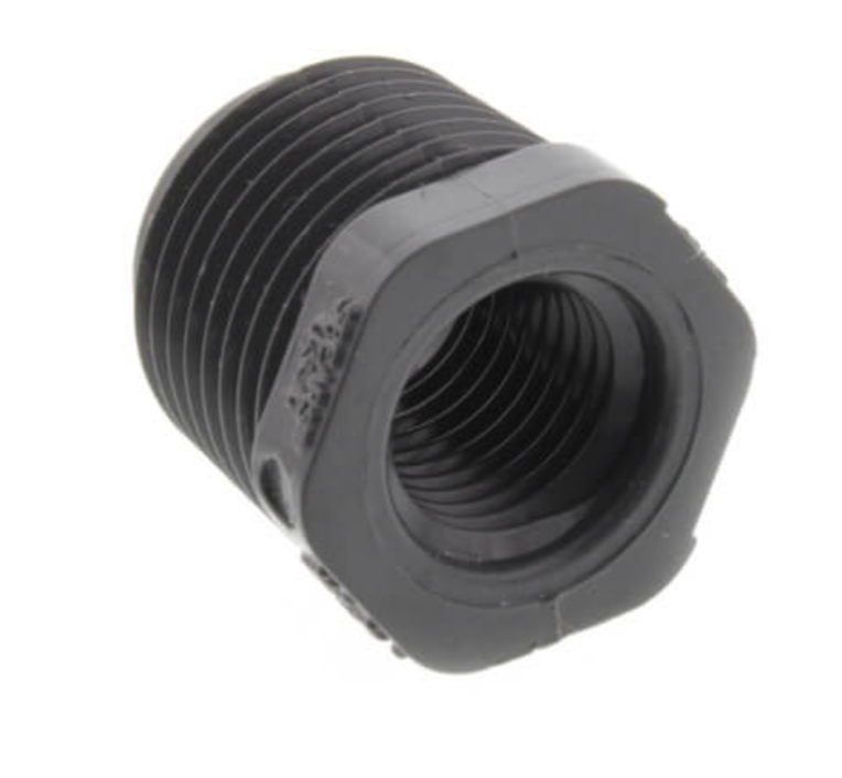 3/4" X 1/4" PVC Sch. 80 Flush Style Reducer Bushing (MPT x FPT)