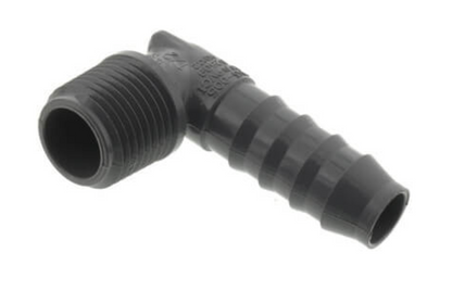 1/2" 90° PVC Insert Elbow (Insert x MIPT)