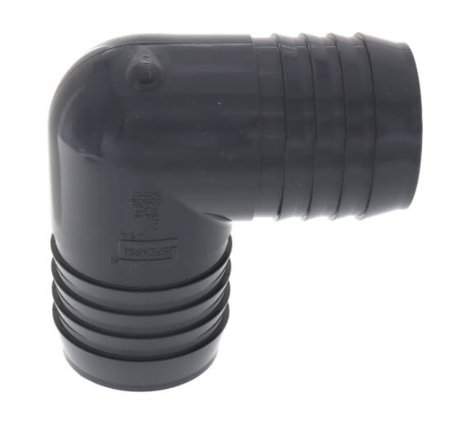 2" 90° PVC Insert Elbow (Insert x Insert)