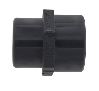 3/4" x 1/2" PVC Schedule 80 Reducing Coupling (FPT)