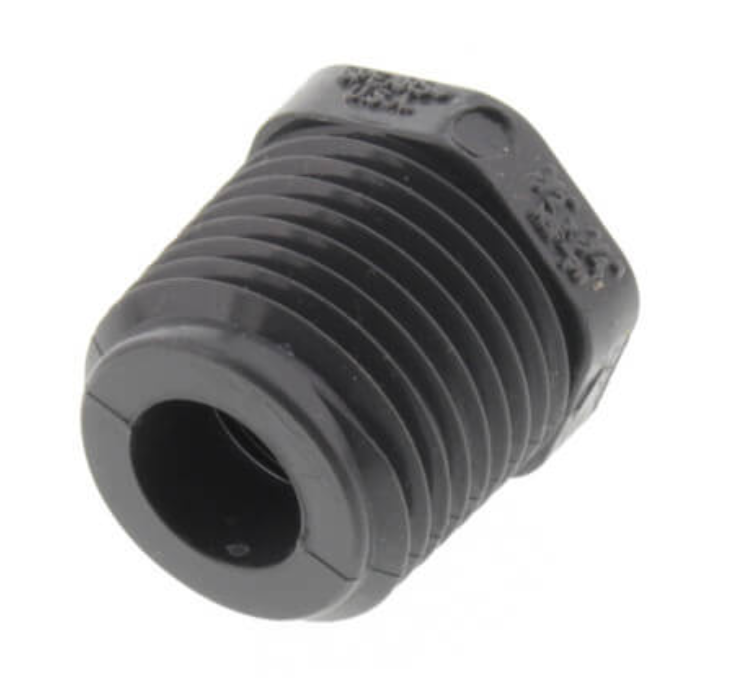 1/2" X 1/4" PVC Sch. 80 Flush Style Reducer Bushing (MPT x FPT)