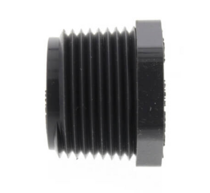 1" X 3/4" PVC Sch. 80 Flush Style Reducer Bushing (MPT x FPT)